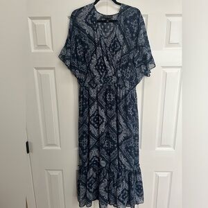 Lane Bryant Bandana Chiffon Maxi Dress